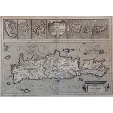 Candia cum Insulis aliquot circa Graeciam. texte francais au verso.